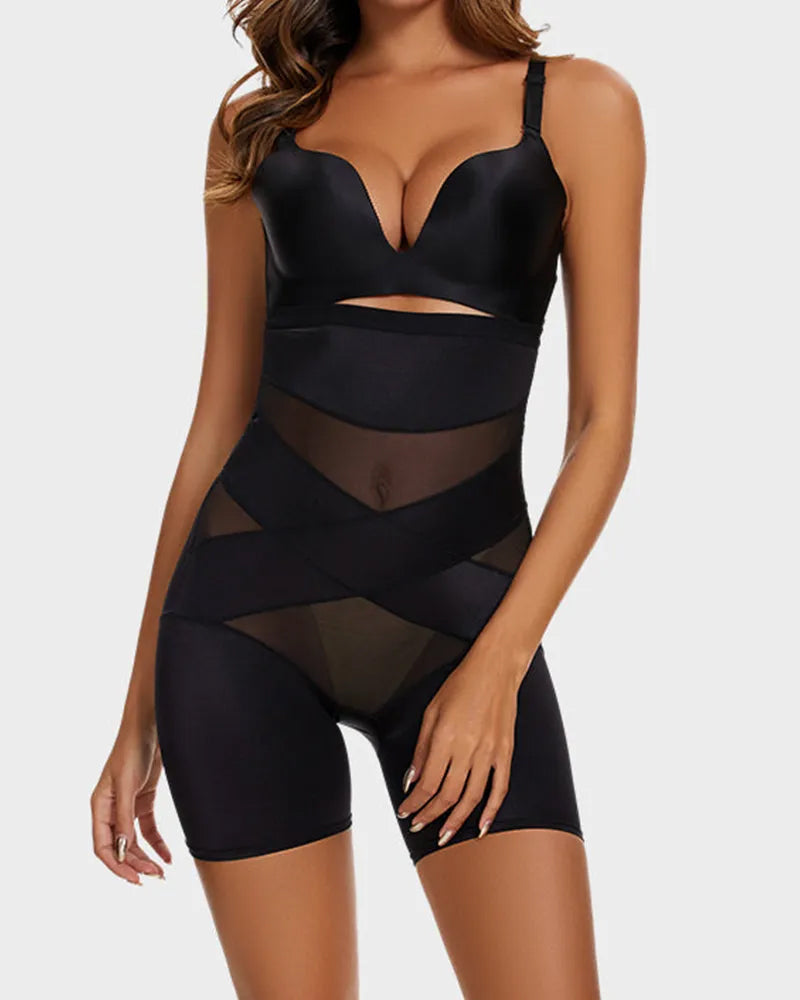 Crossover Verband High Waist Heup-liftende Shorts