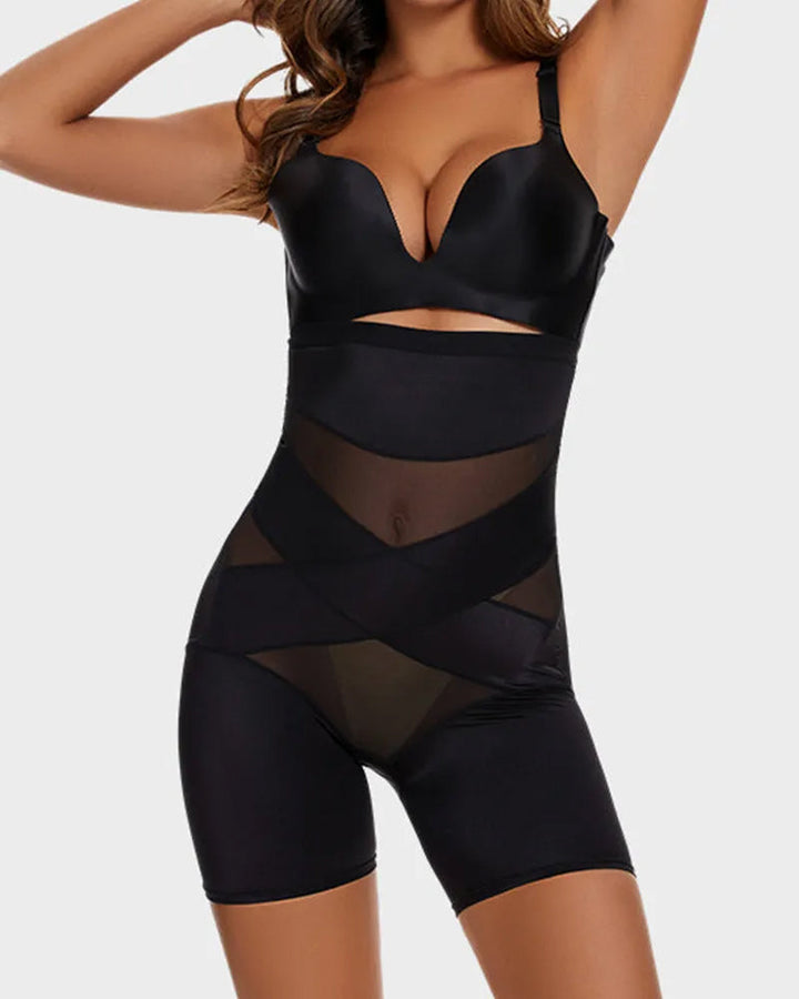 Crossover Verband High Waist Heup-liftende Shorts