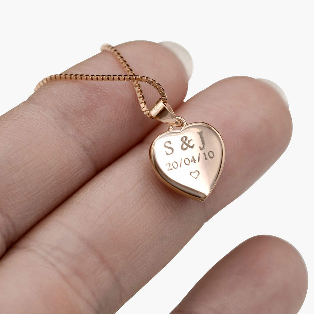 Daughter - Never Change  - Sparkling Morganite Heart Necklace