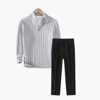 Stockholm Cable Knit Sweater Trouser Set