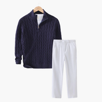 Courmayeur Cable Knit Sweater Trouser Set