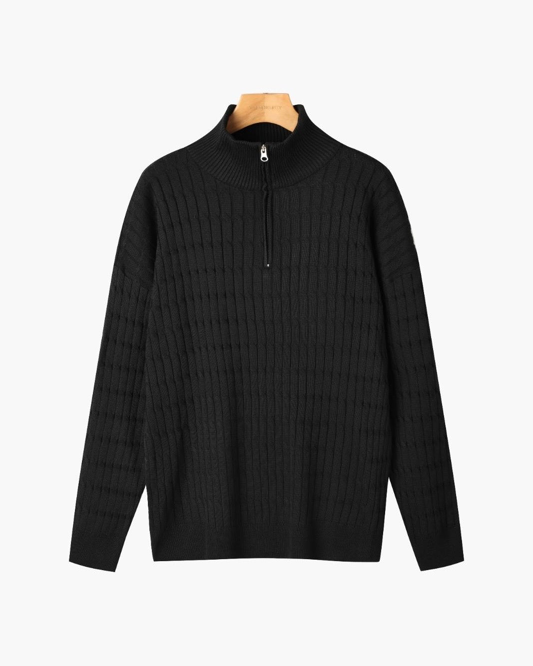 St. Moritz Cable Knit Half-Zip Sweater