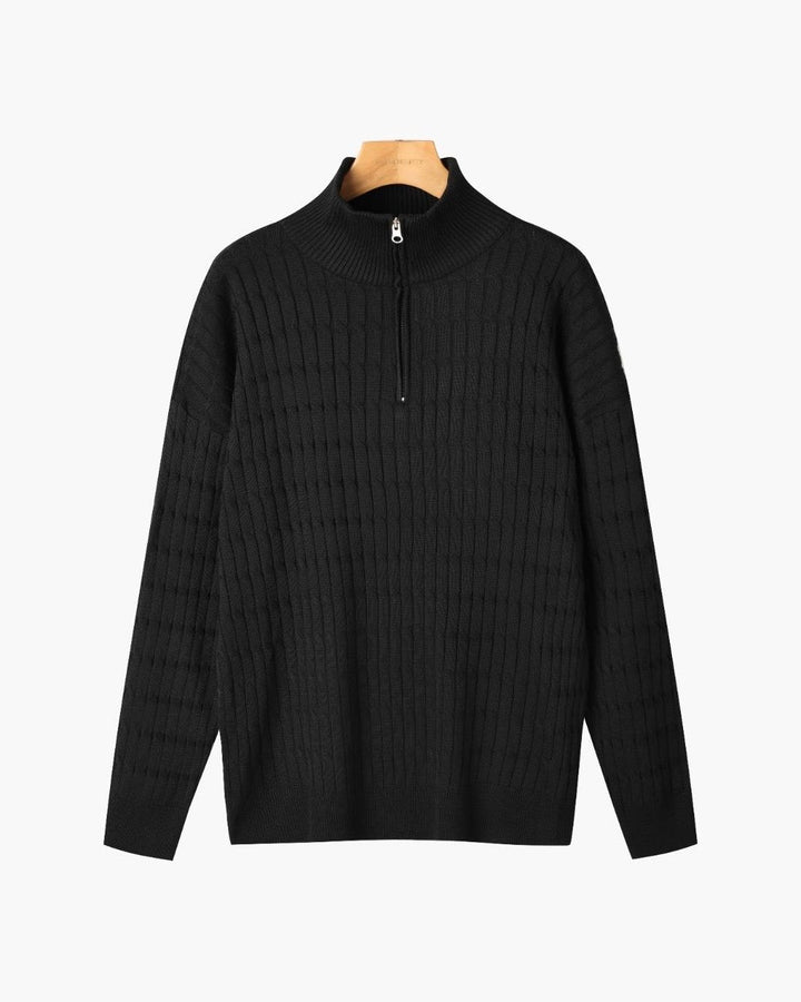 St. Moritz Cable Knit Half-Zip Sweater