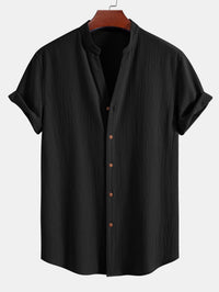 Sorrento Textured Cotton Button-Up Shirt