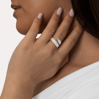 Sterling Silver Adjustable Feather Ring