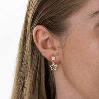 Dazzling Star Earrings - Gold