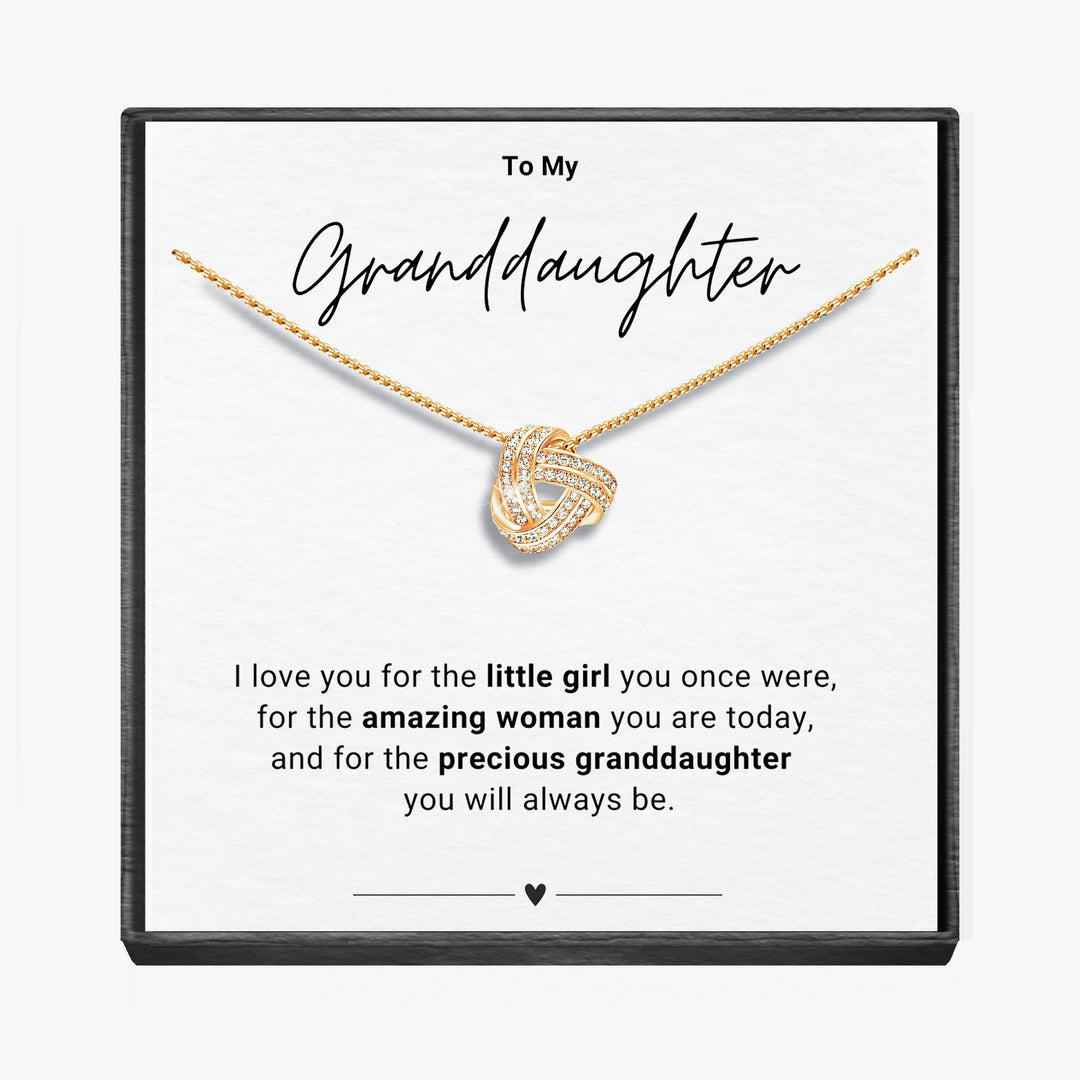"To My Granddaughter" - Infinity Knot Necklace