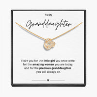 "To My Granddaughter" - Infinity Knot Necklace