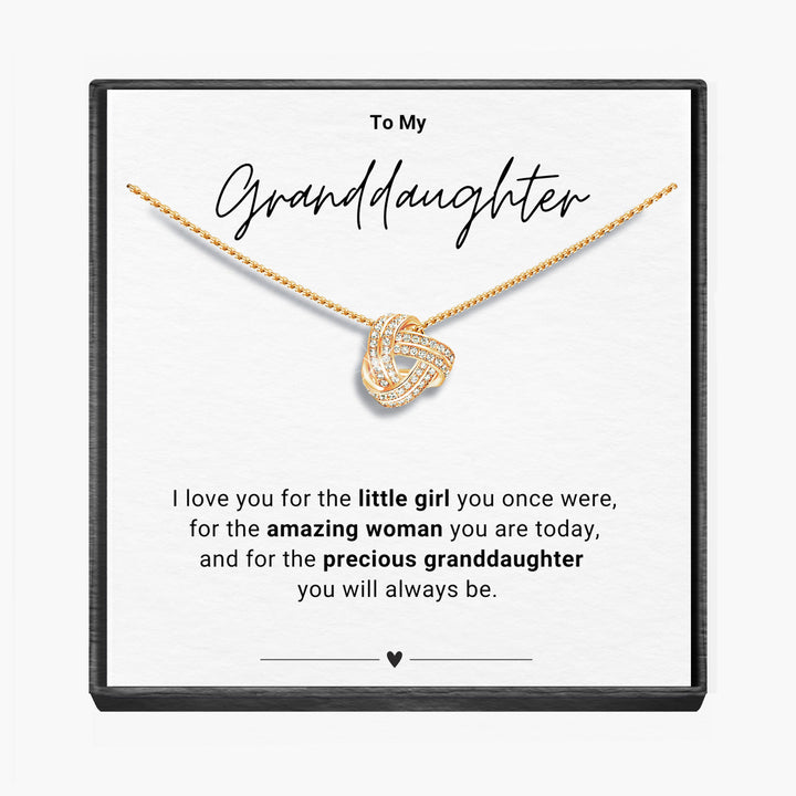 "To My Granddaughter" - Infinity Knot Necklace