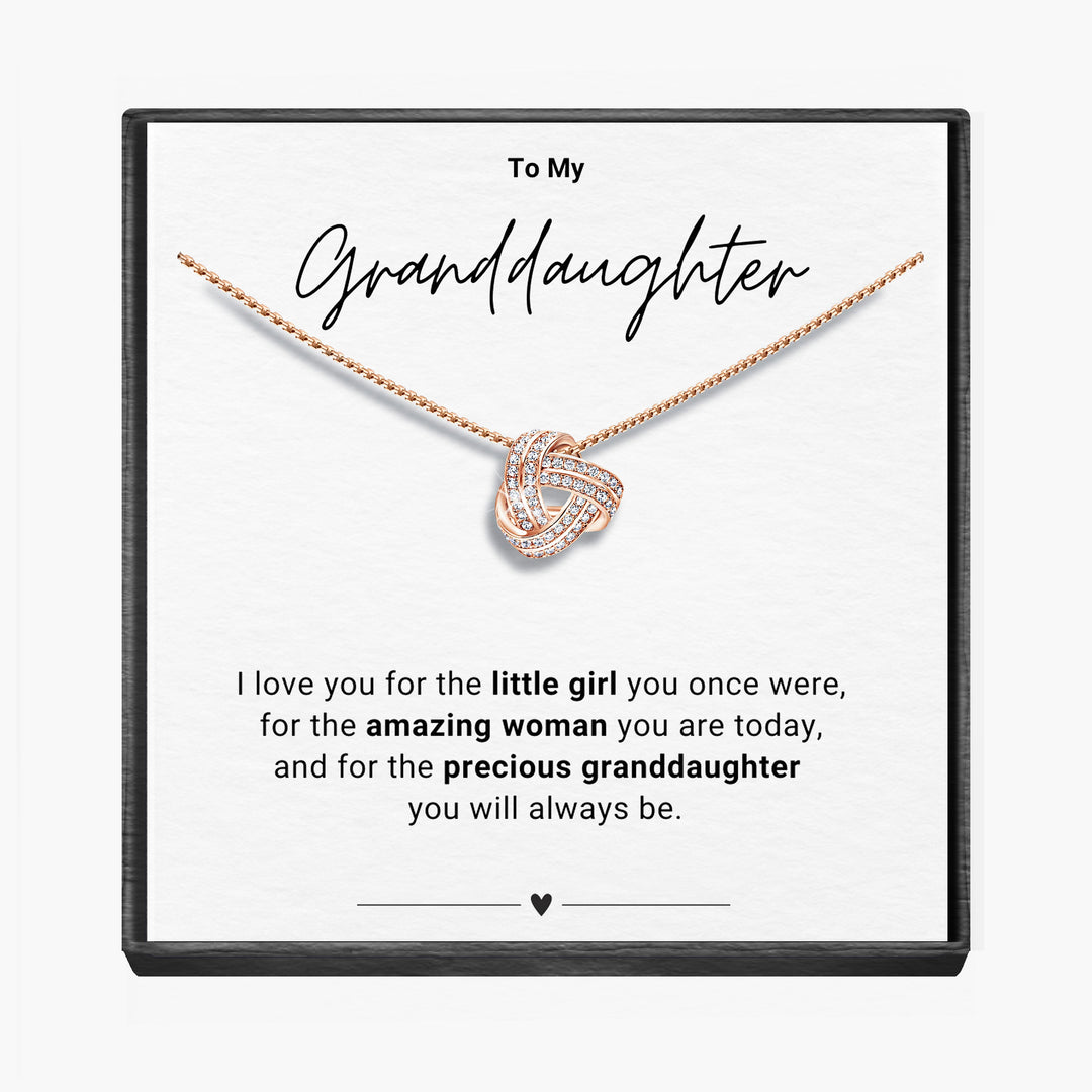 "To My Granddaughter" - Infinity Knot Necklace