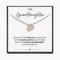 "To My Granddaughter" - Infinity Knot Necklace