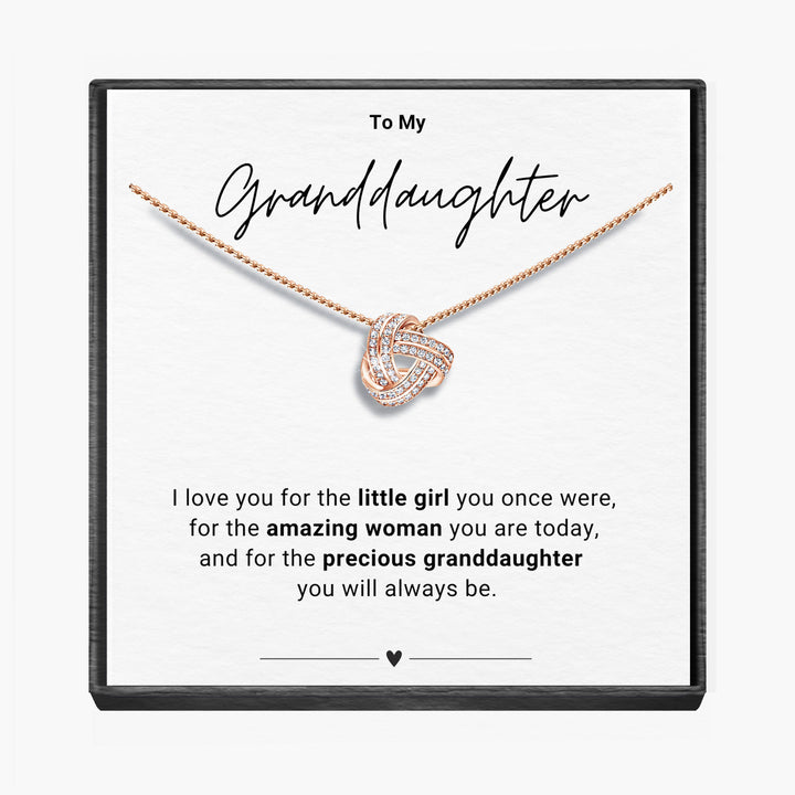 "To My Granddaughter" - Infinity Knot Necklace
