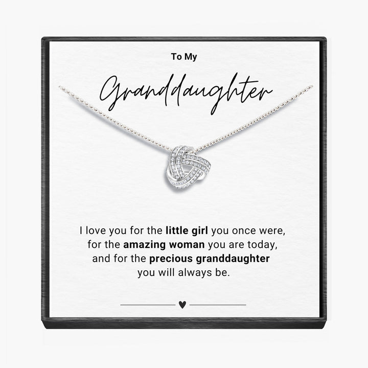"To My Granddaughter" - Infinity Knot Necklace