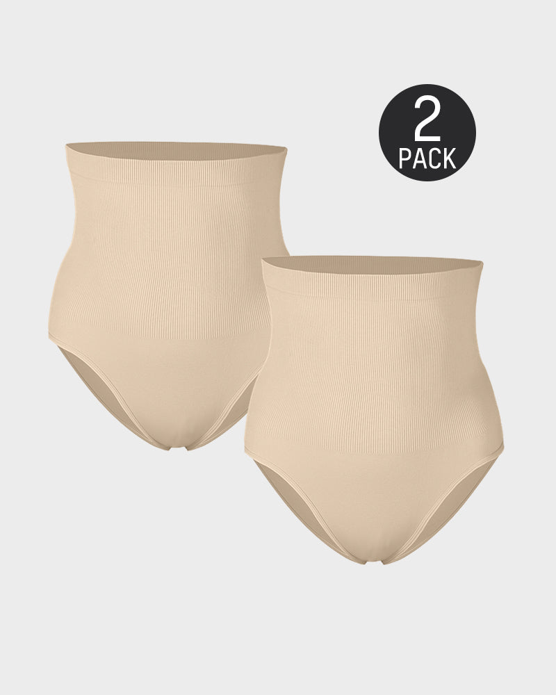 Corrigerend slipje met hoge taille (2 stuks)