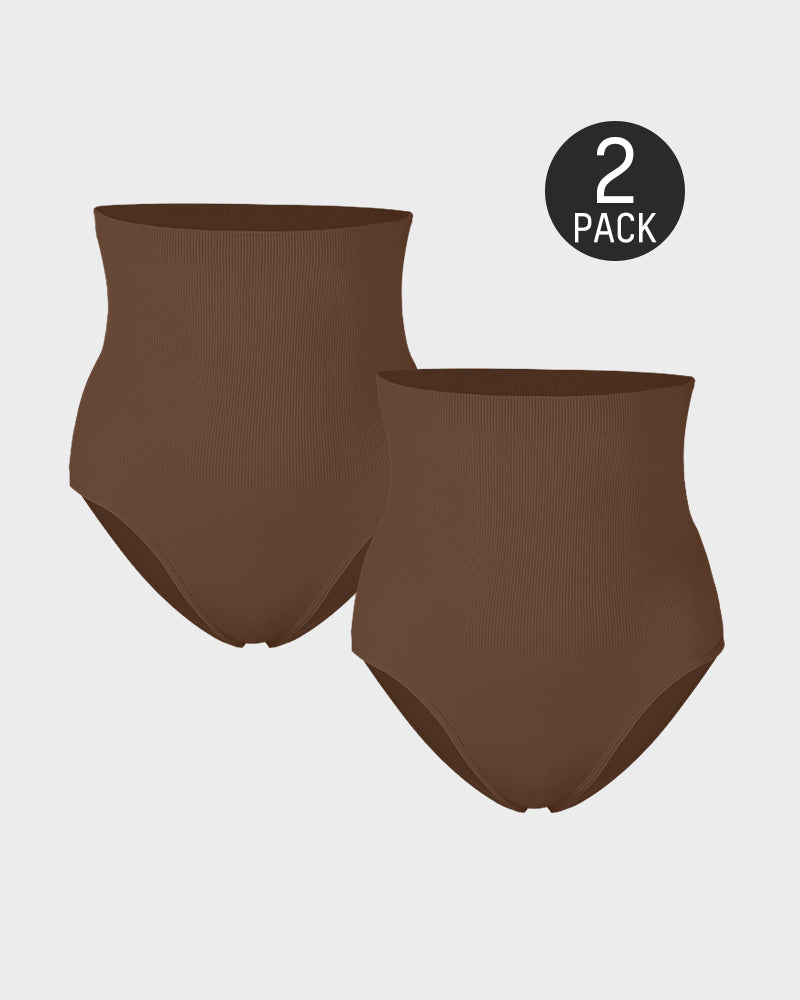 Corrigerend slipje met hoge taille (2 stuks)