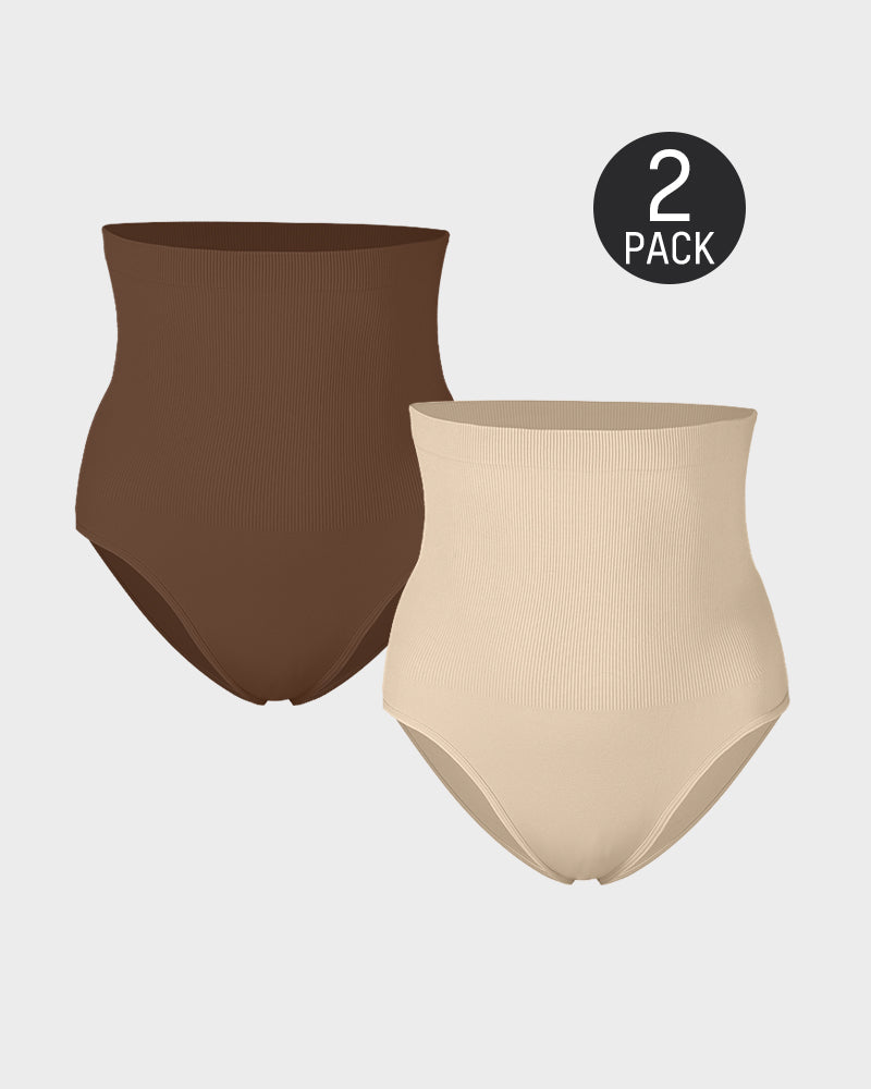 Corrigerend slipje met hoge taille (2 stuks)