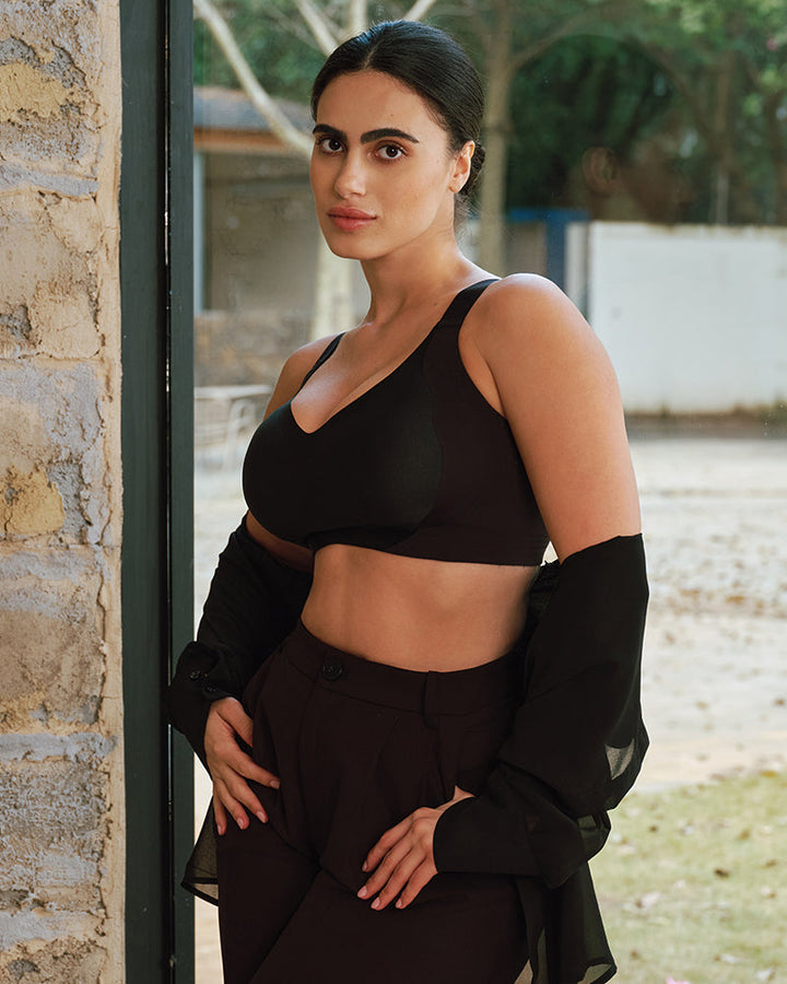 Invisible Wide-Band Wireless Support Bra