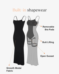 Shapewear Modal Slimming Maxi Slip Dress