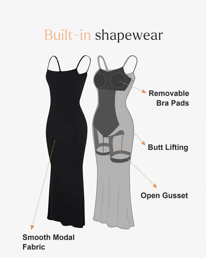 Shapewear Modal Slimming Maxi Slip Dress
