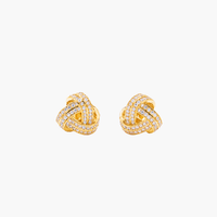 Infinity Gold Stud Earrings