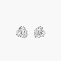 Infinity Sterling Silver Stud Earrings
