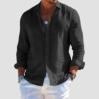 Menton Lightweight Linen Button-Up Shirt