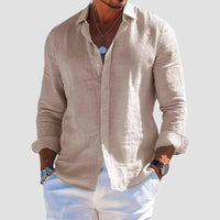 Menton Lightweight Linen Button-Up Shirt