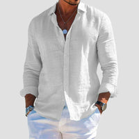 Menton Lightweight Linen Button-Up Shirt