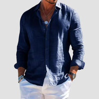 Menton Lightweight Linen Button-Up Shirt