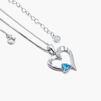 "With All My Heart" - Sterling Silver Sacred Heart Necklace - 5 Colours