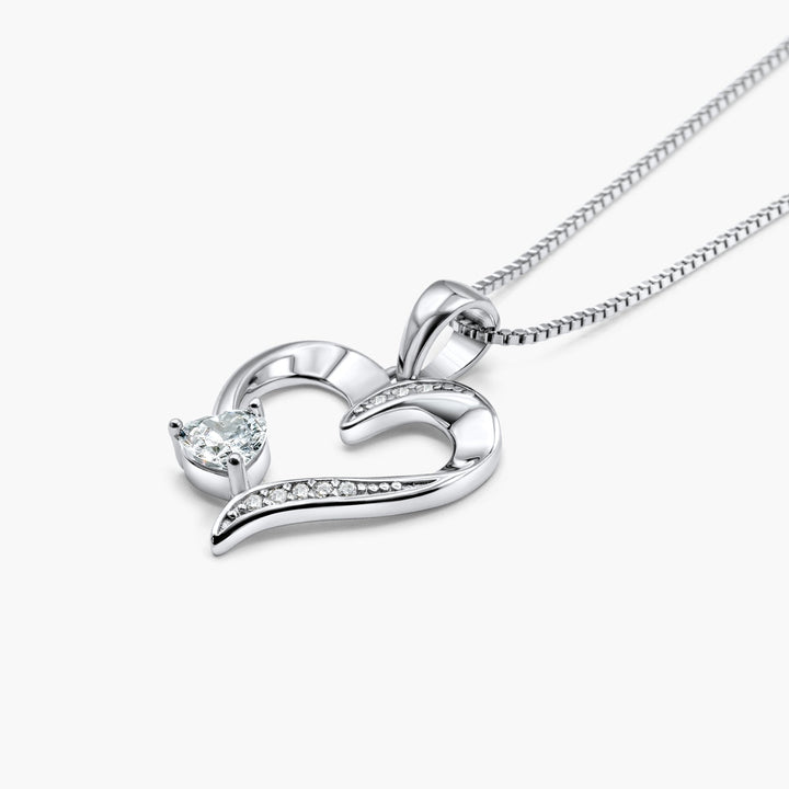 Zielsverwant In Mijn Hart - Sterling Zilveren Heilig Hart Ketting - 5 Kleuren