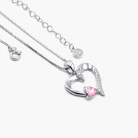 Zielsverwant In Mijn Hart - Sterling Zilveren Heilig Hart Ketting - 5 Kleuren