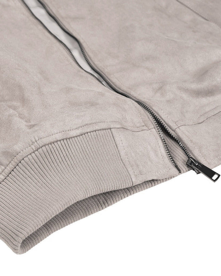 High Collar Suede Jacket – Grant