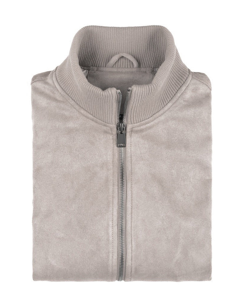High Collar Suede Jacket – Grant