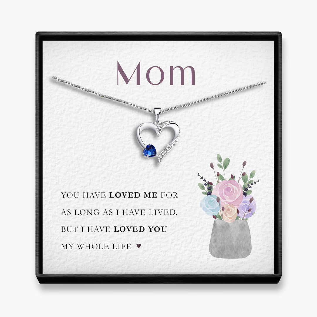 My Whole Life - Sterling Silver Sacred Heart Necklace - 5 Colours