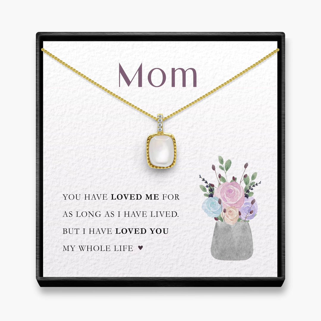 My Whole Life - Iridescent Pearl Necklace