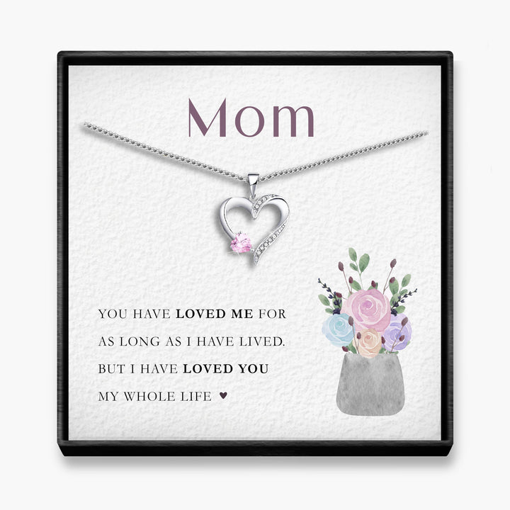 My Whole Life - Sterling Silver Sacred Heart Necklace - 5 Colours