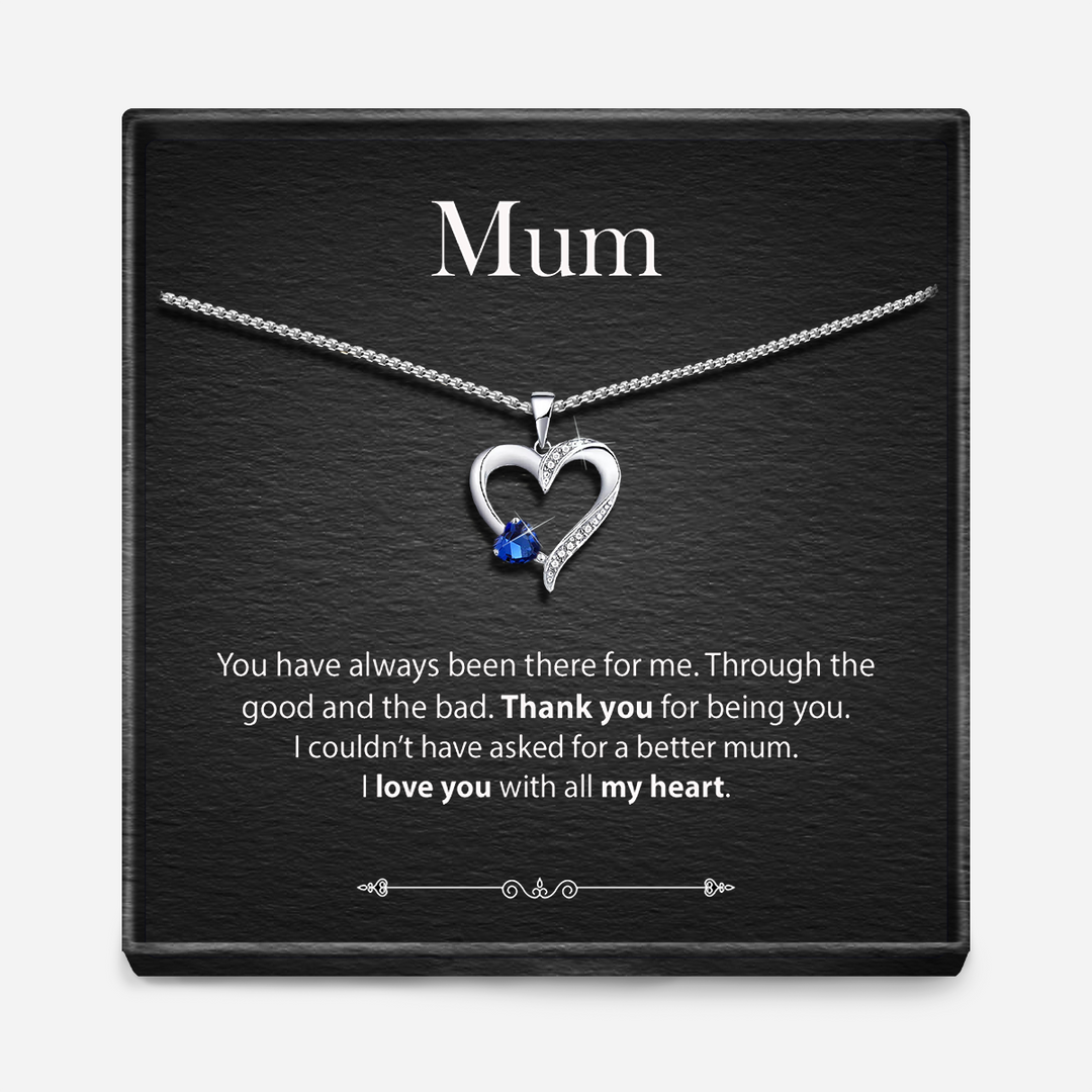 "With All My Heart" - Sterling Silver Sacred Heart Necklace - 5 Colours