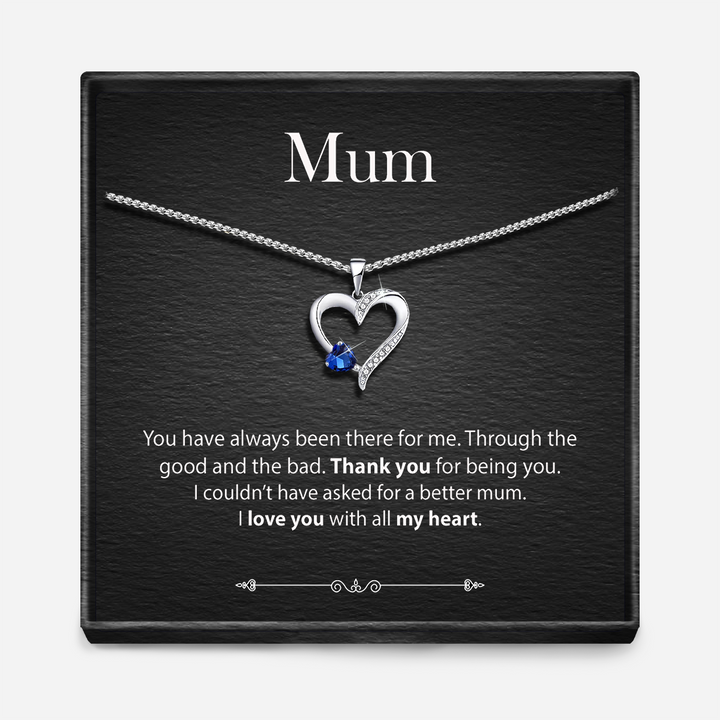 "With All My Heart" - Sterling Silver Sacred Heart Necklace - 5 Colours