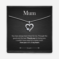 "With All My Heart" - Sterling Silver Sacred Heart Necklace - 5 Colours