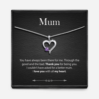 "With All My Heart" - Sterling Silver Sacred Heart Necklace - 5 Colours
