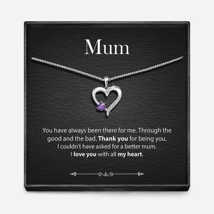 "With All My Heart" - Sterling Silver Sacred Heart Necklace - 5 Colours