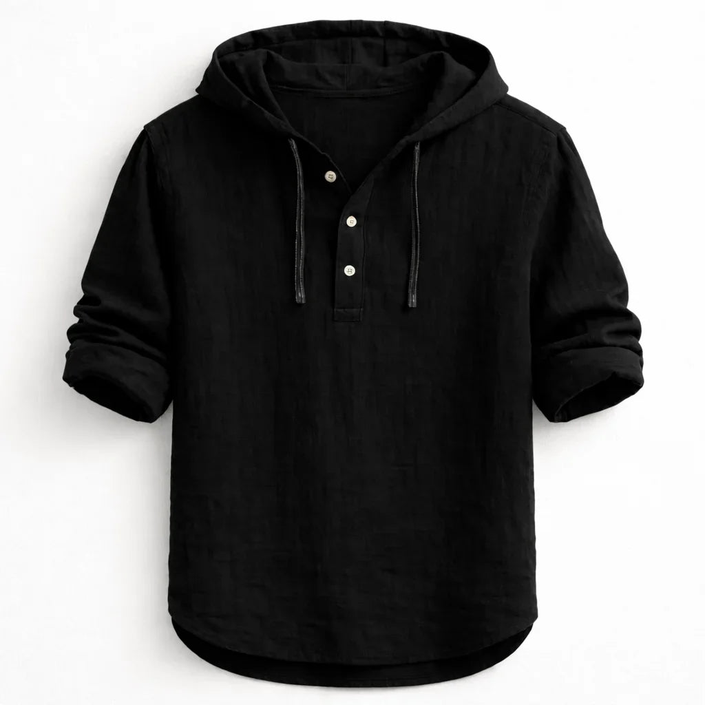 NobleLinen Hooded Shirt Dante