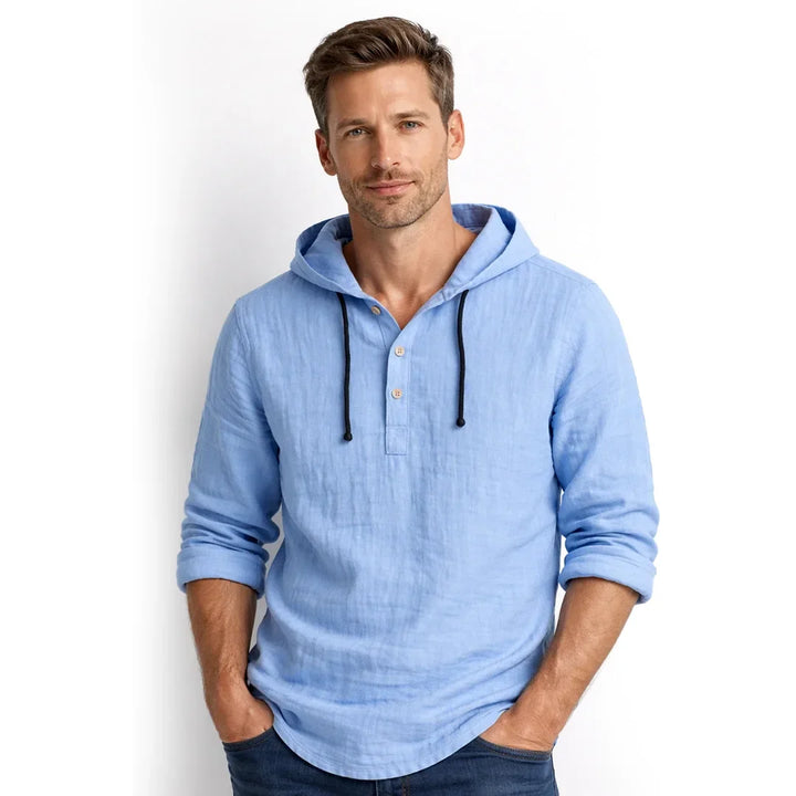 NobleLinen Hooded Shirt Dante