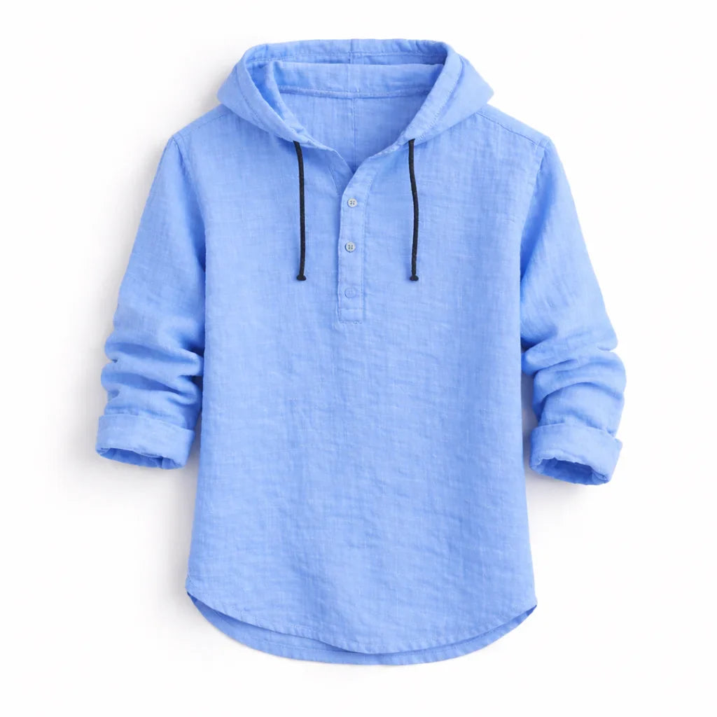 NobleLinen Hooded Shirt Dante