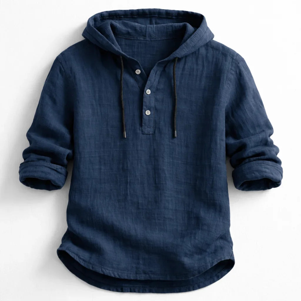 NobleLinen Hooded Shirt Dante