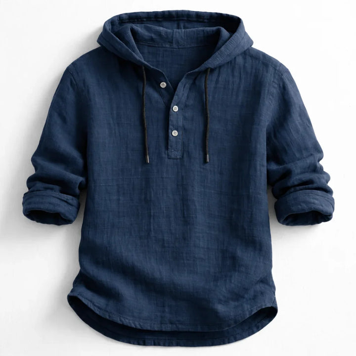 NobleLinen Hooded Shirt Dante