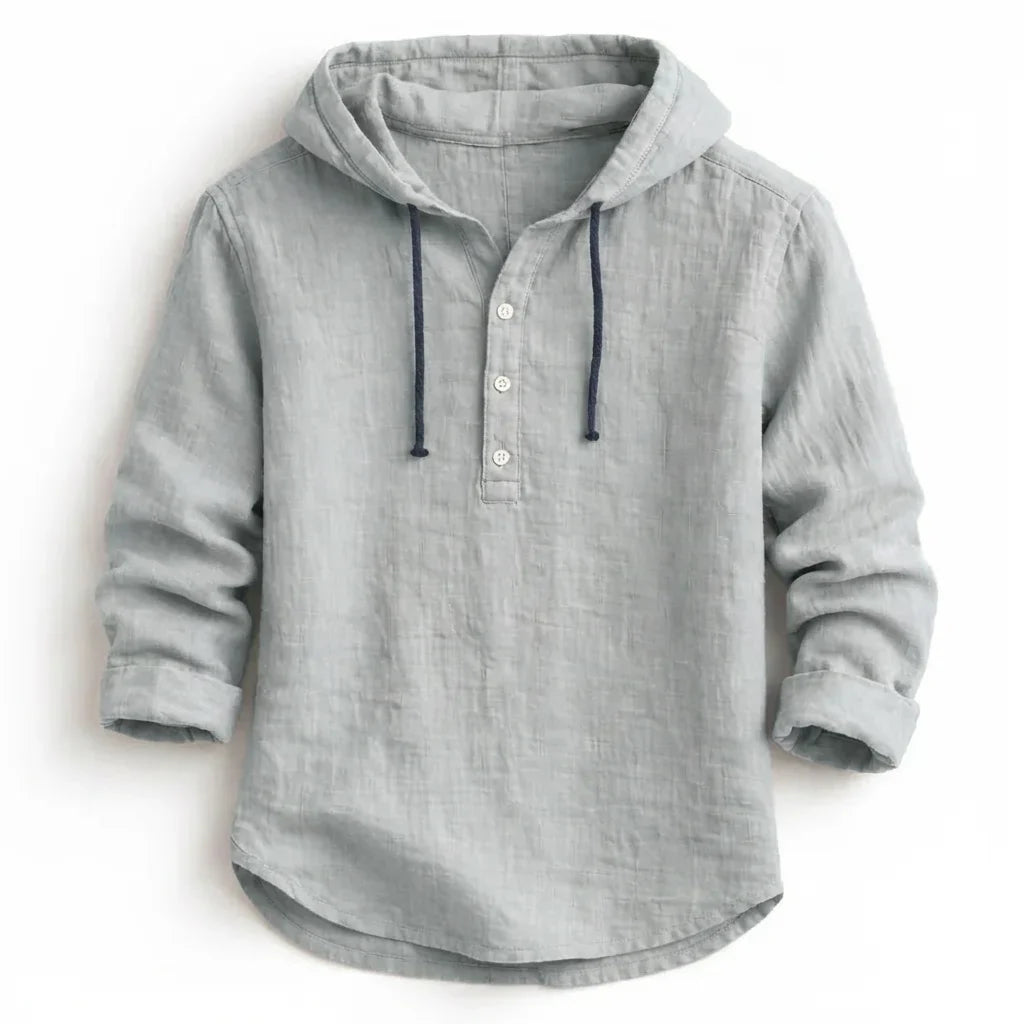 NobleLinen Hooded Shirt Dante