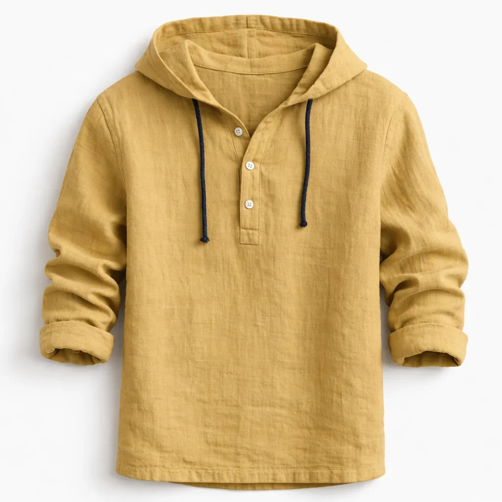 NobleLinen Hooded Shirt Dante