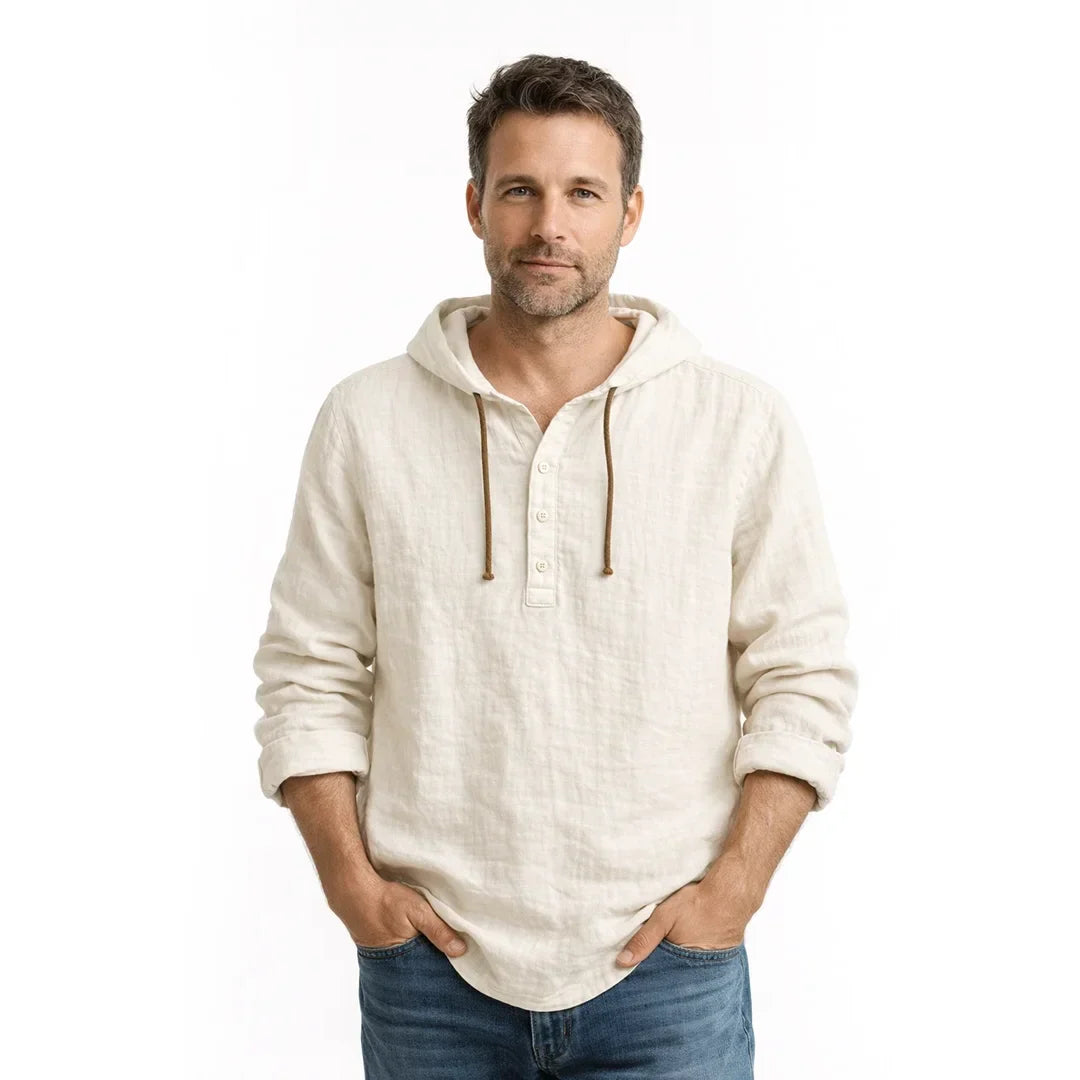 NobleLinen Hooded Shirt Dante